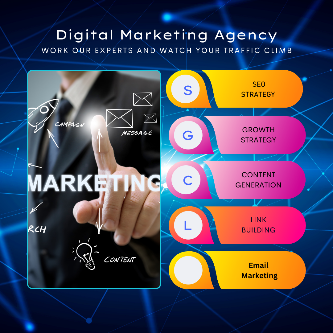 Blue Colorful Modern Digital Marketing Agency Communication Instagram Post